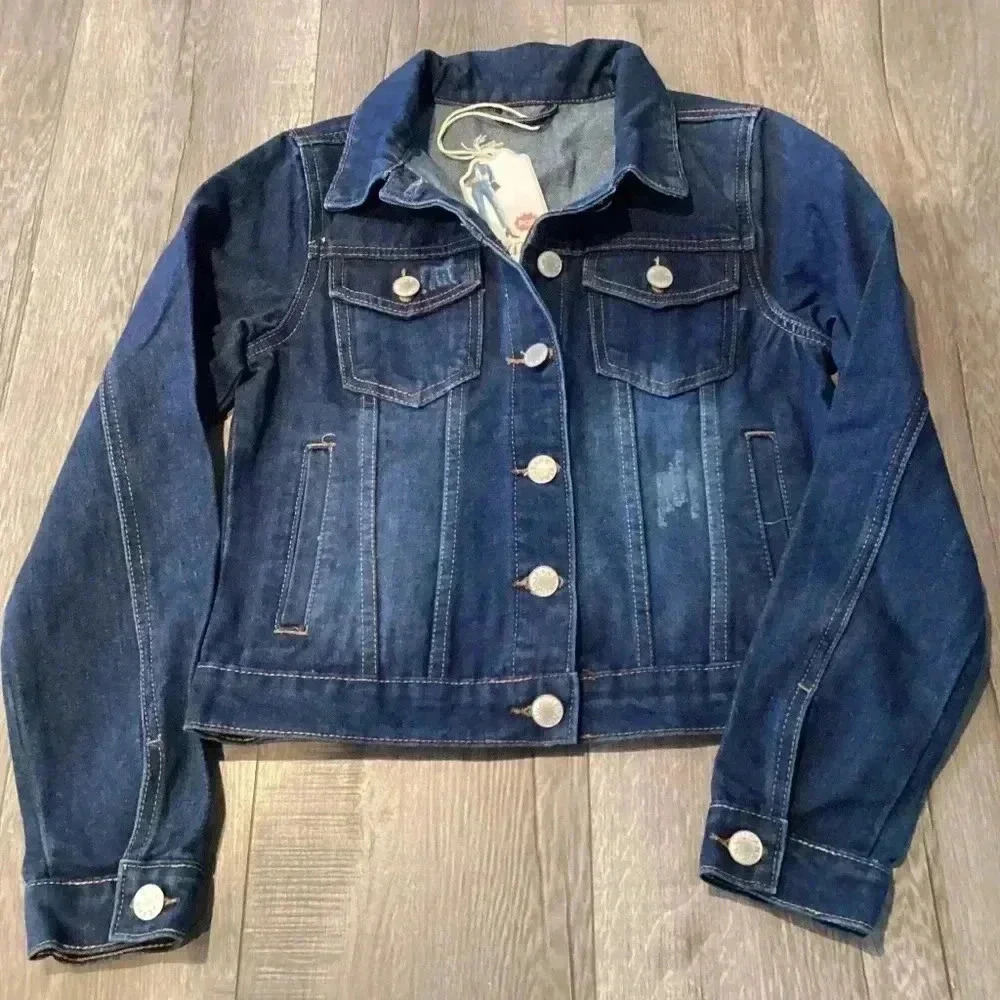 Kina Denim Jacket, Size S, Color Dark Blue
